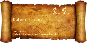 Kühne Izmael névjegykártya